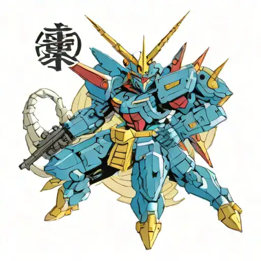 gundam tattoo design idea