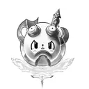 kirby tattoo design idea