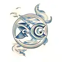 letter g tattoo design idea