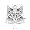 Coordinates with paw print tattoo design idea