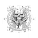 puzzle froste tattoo design idea