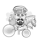 a chess farmer looking in the mirror and seeing the king in his reflection tattoo design idea