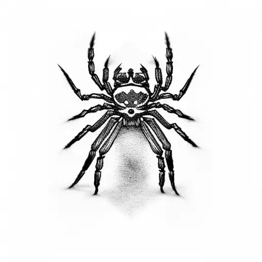 spider for 2000 rubles tattoo design idea