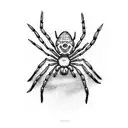 spider for 2000 rubles tattoo design idea