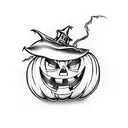 Disney and Halloween tattoo design idea