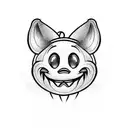 Disney and Halloween tattoo design idea