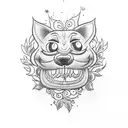 Disney and Halloween tattoo design idea