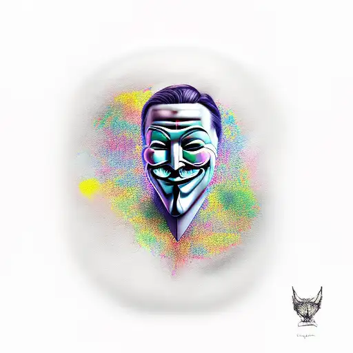 anonymous tattoo design idea