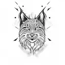lynx tattoo design idea