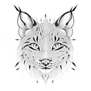 lynx tattoo design idea