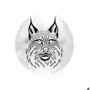 lynx tattoo design idea