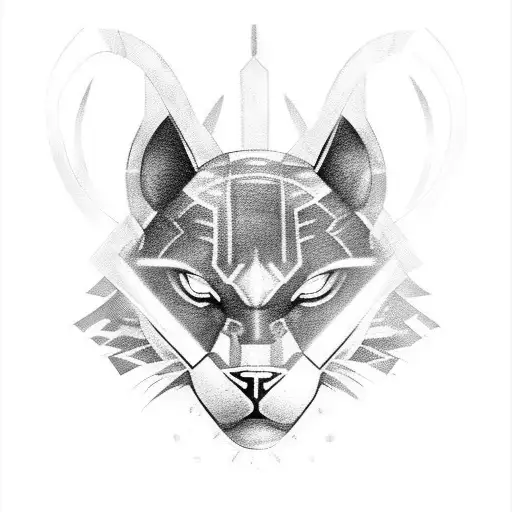 Design a black panther-themed tattoo incorporating elements from your favorite video game tattoo design idea