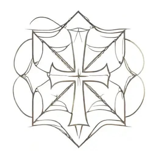 iron cross tattoo design idea