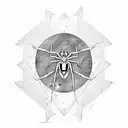 tattoo featuring Spider-Man swinging through an equation, with elements of algebra incorporated into the background, and tattoo design idea