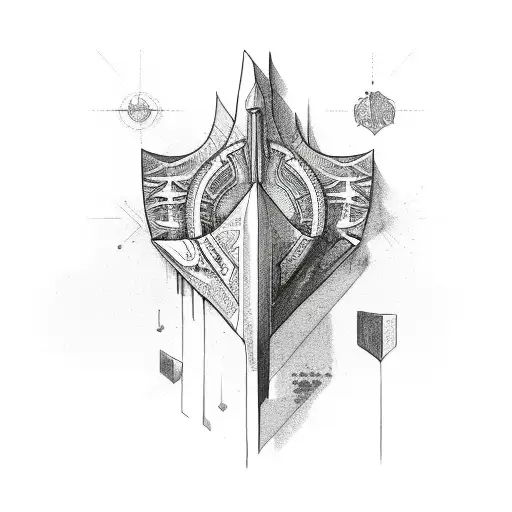 arrowhead tattoo design idea