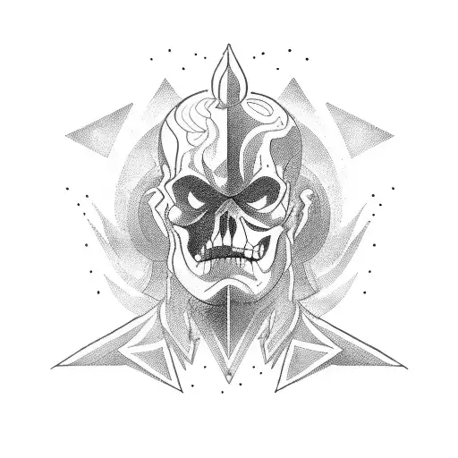 vintage action figure tattoo design idea