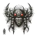 wolf spider babies tattoo design idea