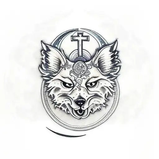 my last name Rivera with a rosary and a moon tattoo design idea