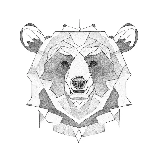 bear memories tattoo design idea