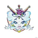 Disney Princess Inspired Patchwork tattoo design idea