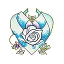 Disney Princess Inspired Patchwork tattoo design idea