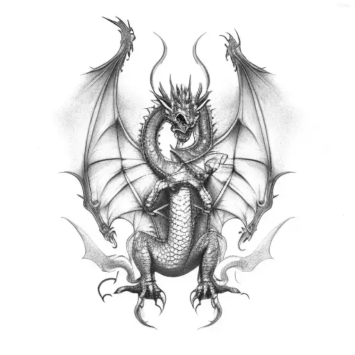 Dragon friendly small  tattoo design idea
