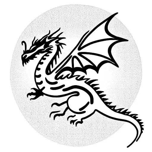 Dragon friendly small  tattoo design idea