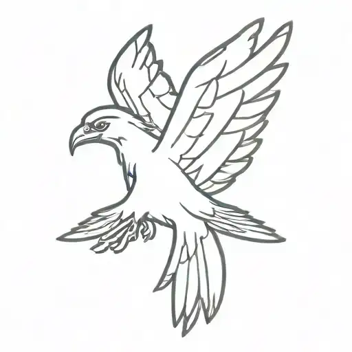 thunderbird, native american tattoo design idea