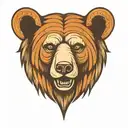 Bear Head tattoo design idea