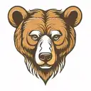 Bear Head tattoo design idea