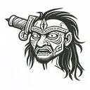 Warrior, Alpha Male tattoo design idea