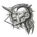 Warrior, Alpha Male tattoo design idea