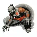 Warrior Buddha tattoo design idea