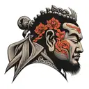 Warrior Buddha tattoo design idea