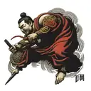 Warrior Buddha tattoo design idea