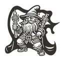 Dwarf Wizard, Emo tattoo design idea