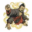 Storm Buddha, Lightning tattoo design idea