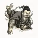 Storm Buddha, Lightning tattoo design idea