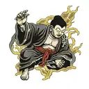 Storm Buddha, Lightning tattoo design idea