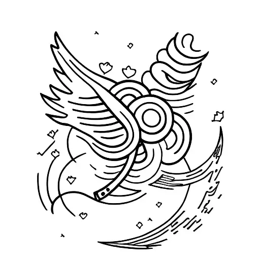 A Hurricane tattoo design idea