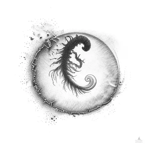 A Hurricane tattoo design idea