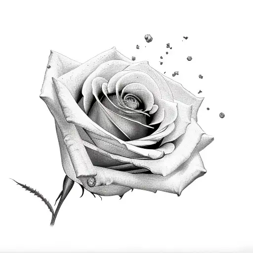 Rose, three clocks, shading, half sleeve tattoo design idea