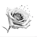 Rose, three clocks, shading, half sleeve tattoo design idea