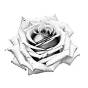 Rose, three clocks, shading, half sleeve tattoo design idea