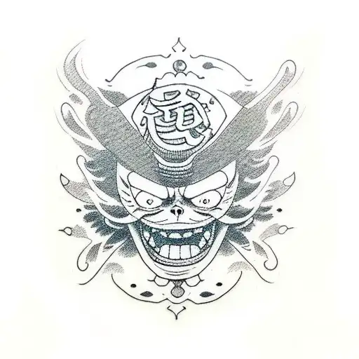 Gear 5 Luffy tattoo design idea