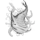 sea creature tattoo design idea