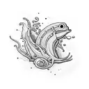 sea creature tattoo design idea