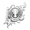 sea creature tattoo design idea