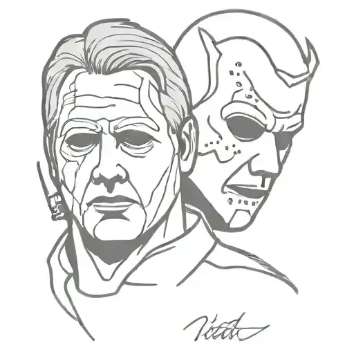Michael myers ghostface hannibal jason tattoo design idea