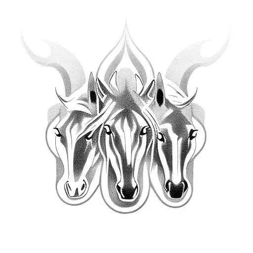 four horsemen tattoo design idea